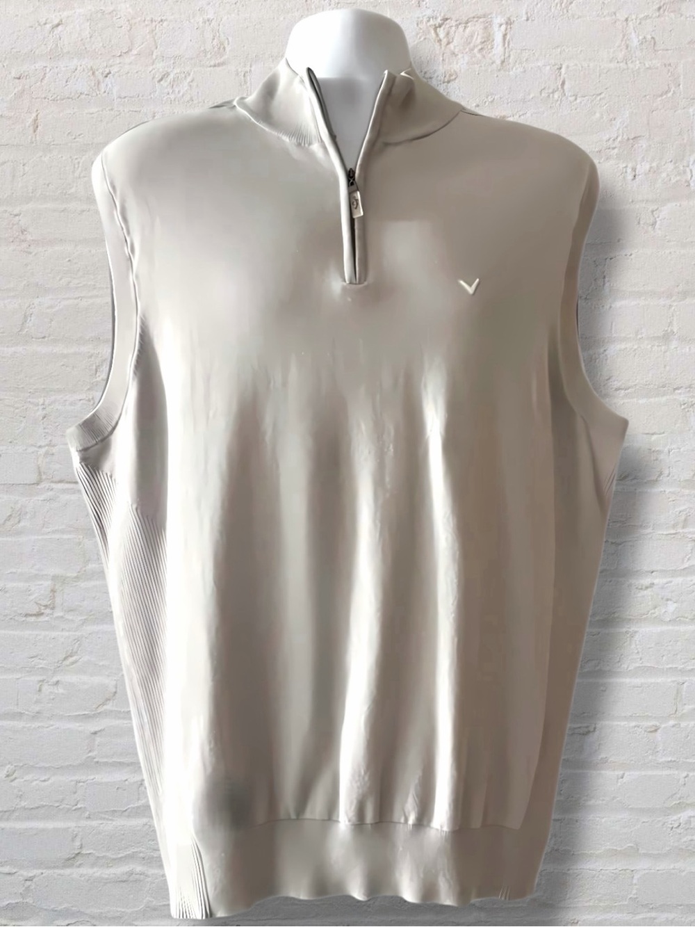 Callaway Sleeveless Quarter Zip - Gray Golf Vest - XL - Great Condition